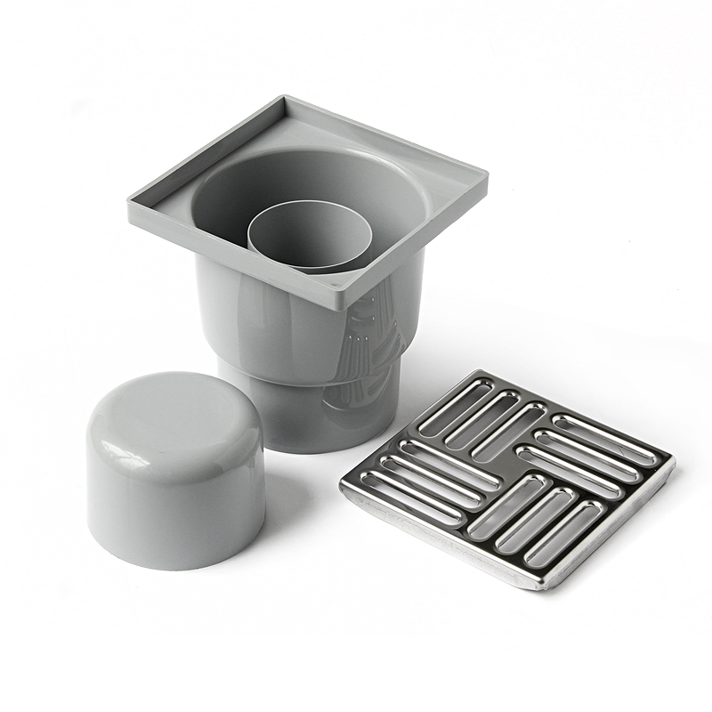 Pro Aqua Comfort Трап с верт. отводом, решетка из нерж.сталь (100 mm x 100 mm) 50 (в уп. 16 шт.)