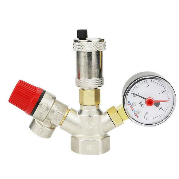 VARMEGA Группа безопасности, никелированная латунь, компактная 1 (VMSG02-N006030)