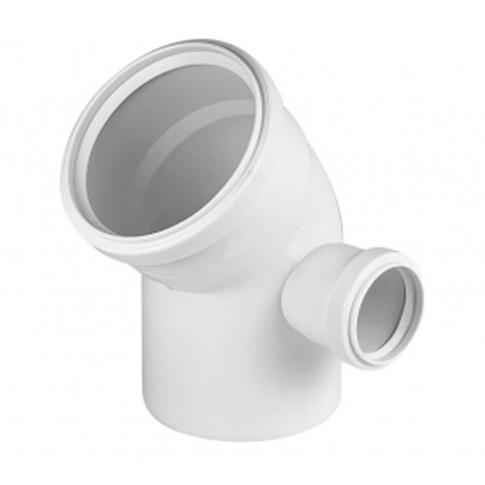 Pro Aqua Stilte Отвод с выходом левый правый Белый 110x50/45 (в уп. 25 шт)