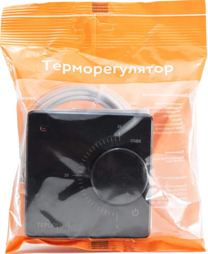 ТЕПЛОЛЮКС Терморегулятор LC 001 ЧЕРНЫЙ
