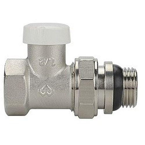 VARMEGA Клапан радиаторный запорный прямой 1/2" (антипротечка)