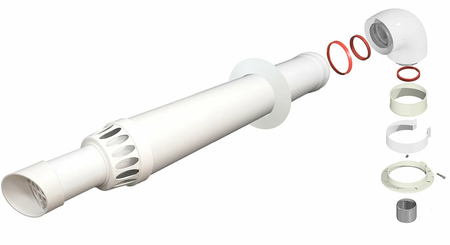 DR THERMO Комплект подключения коаксиальный К-0,75 BRS (Φ60/100mm) 0,75м антилёд универсальный