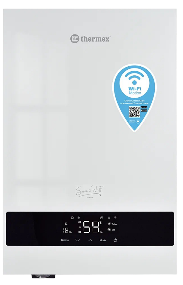 Thermex Котел электрический SONNE 2 -12 Wi-Fi (White) (возможно подключение 3х ходового клапана)