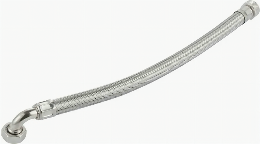 Unipump Шланг гибкий в металлооплетке угловой 1"х1/2" ВР-НР 30см
