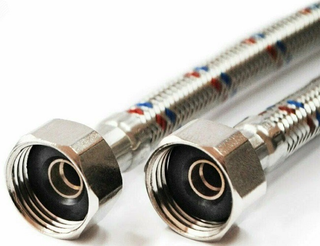 Гибкая подводка для воды VALFEX нерж.сталь 1/2" В-В 50 см (150)