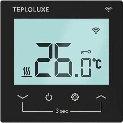 ТЕПЛОЛЮКС Терморегулятор электронный Pontus wi-fi черный