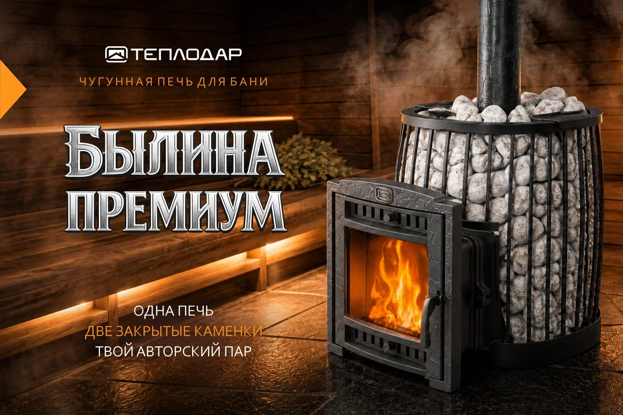 Печь для бани "Былина Премиум"