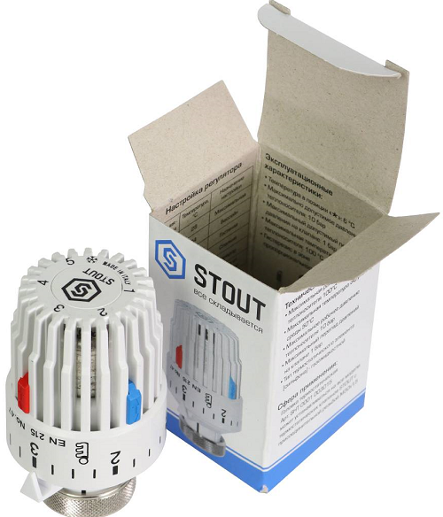 STOUT Головка термостатическая, газовая M30x1,5