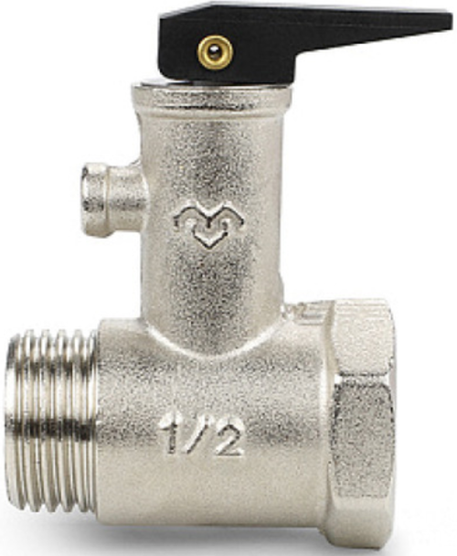 VARMEGA Клапан предохранительный, НР-ВР, для бойлера, с курком 1/2", 8.5 бар