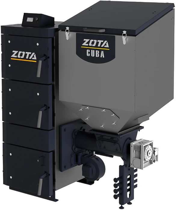 Котел автоматический Zota «Cuba» 50 кВт, шнек 133, DM-320, D дымохода 180