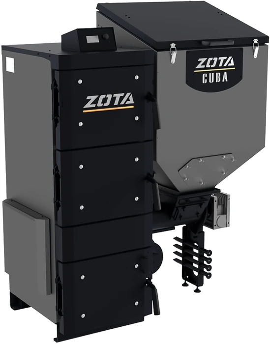 Котел автоматический Zota «Cuba» 50 кВт, шнек 133, DM-320, D дымохода 180