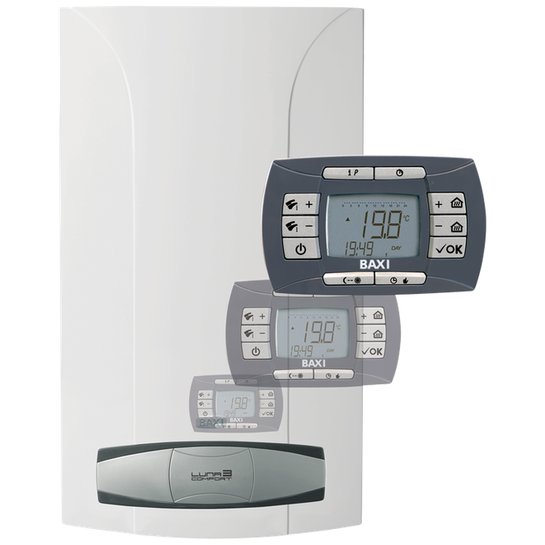 Baxi LUNA-3 Comfort 1.240i Котёл настенный газовый 1 конт., атмо 3х ход.+ датчик (код 7869252)
