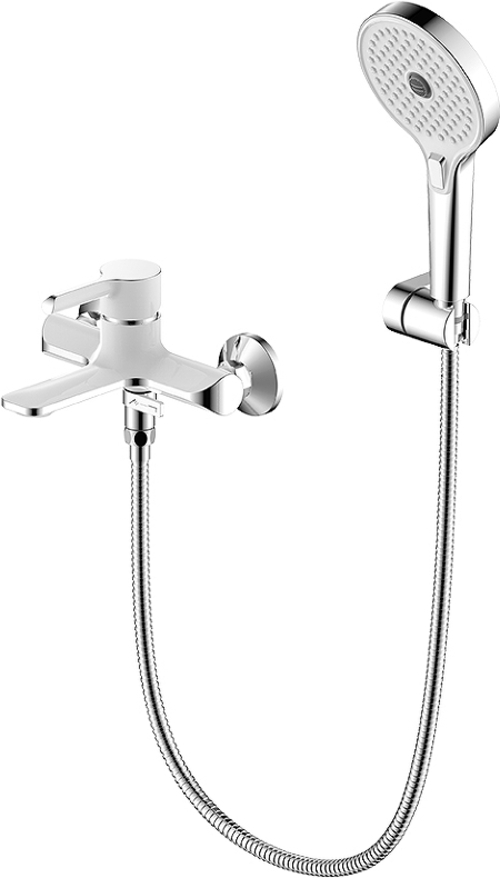 GAPPO Смеситель G3203-8 для ванны/Белый/хром