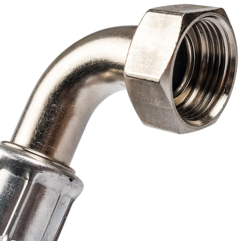 Unipump Шланг гибкий в металлооплетке угловой 1"х1/2" ВР-НР 30см