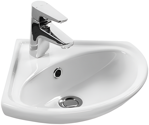 Santek Умывальник 1WH110514 "Ирис 36" подвесной, угловой, 1/отв