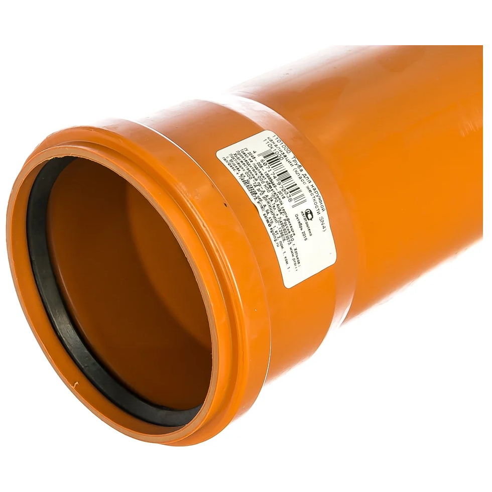 Pro Aqua Terra Труба для наружной канализации (класс жесткости SN4) 110x1000 (в уп. 20 шт.)