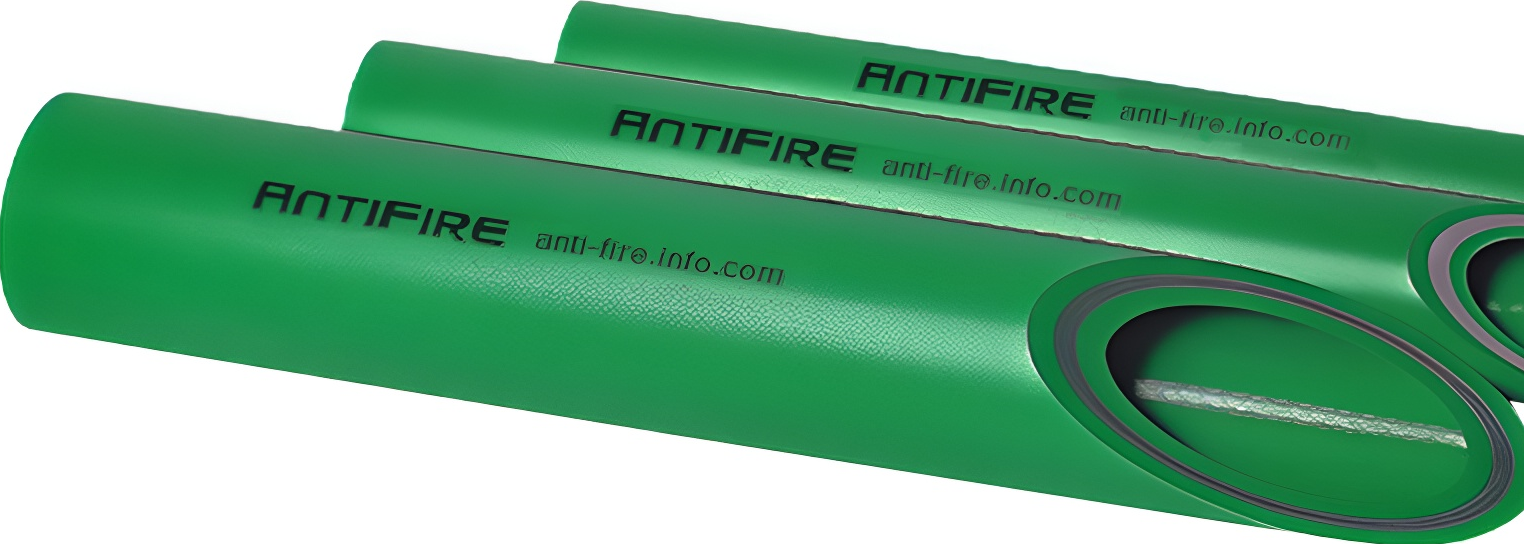 AntiFire Труба PP-R FR Fire Resistant SDR 7.4 D63 L4м(2) Green