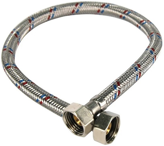 Гибкая подводка для воды VALFEX нерж.сталь 1/2" В-В 50 см (150)