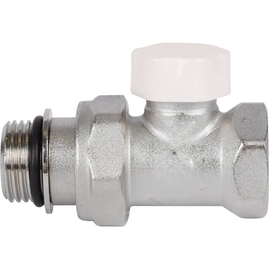 VARMEGA Клапан радиаторный запорный прямой 1/2" (антипротечка)