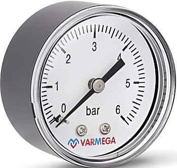 VARMEGA Манометр аксиальный  63 мм, 6 бар, 1/4"
