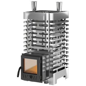 Печь для бани ASTON 20 INOX стекло