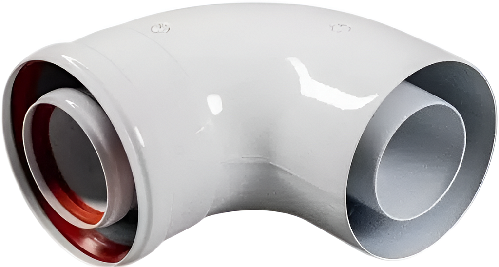 DR THERMO Колено Y-003/К-01 90 промежуточное (Y-003) d60/100 универсальное