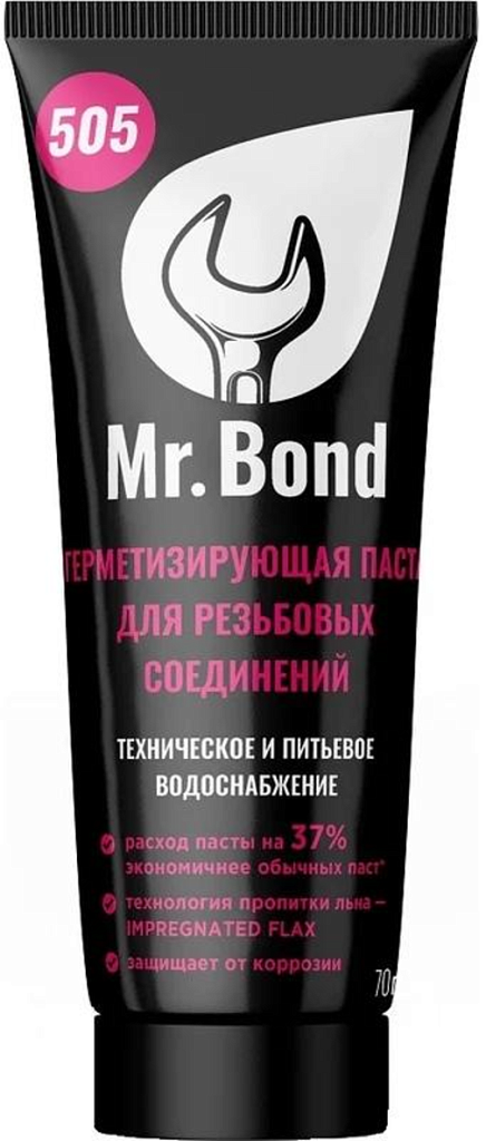 Mr.Bond® 505 Паста герметезирующая для пропитки льна, 250г