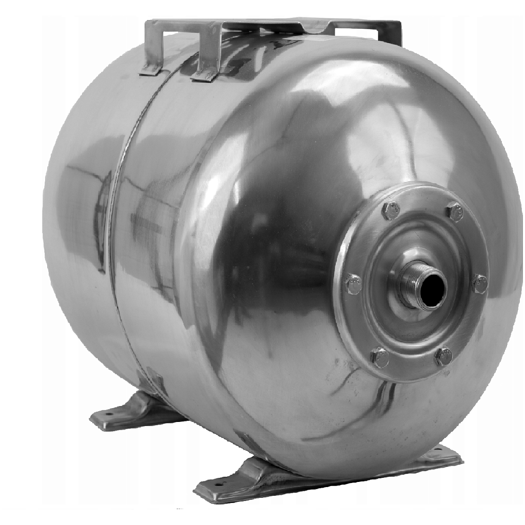 Unipump Гидроаккумулятор горизонтальный 80л (бак - нержавейка, фланец - нержавейка)